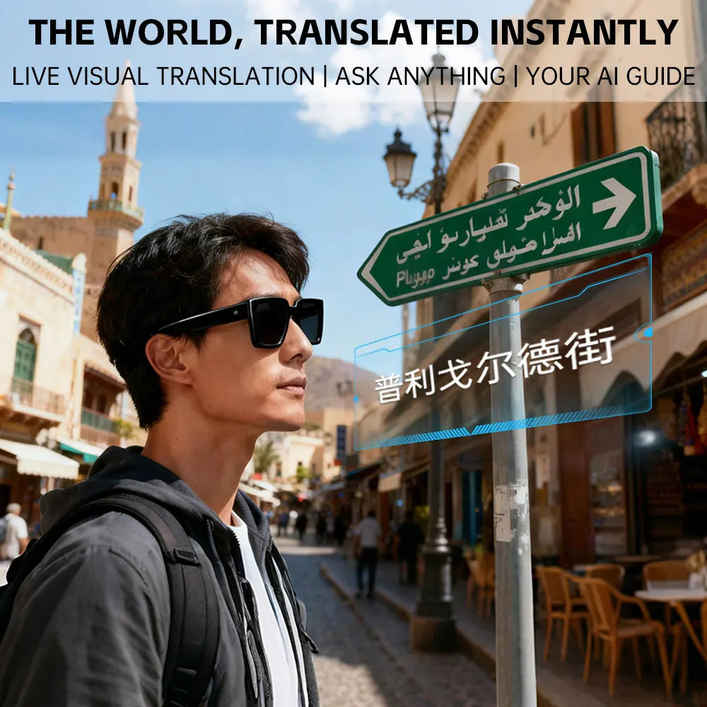 World's 1st Live Streaming Glasses with AI 1080P Camera & Hands-Free Broadcast