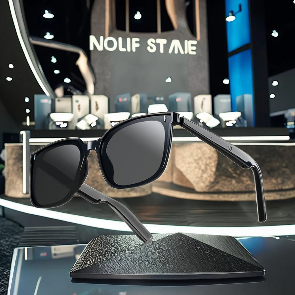 2025 Smart Glasses for ALL Users 800W Pixel Photo Video Noise Reduction AI Recognition Translation Bar Design