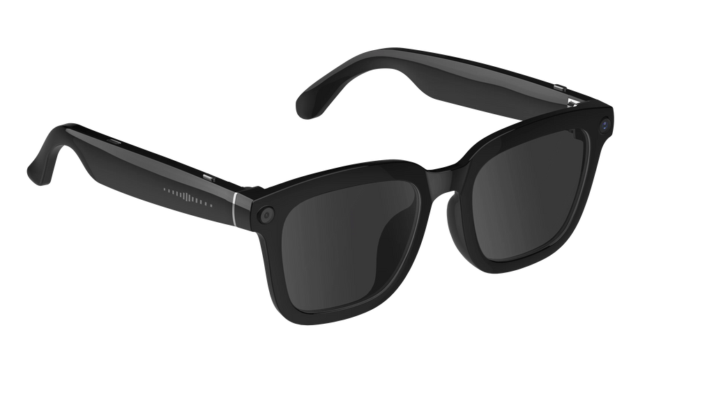 AI Smart Glasses with Camera Recording 4GB IP65 1080P Video Audio AI Chat Translation BT Call Music Wifi Transfer V03 Sunglasses