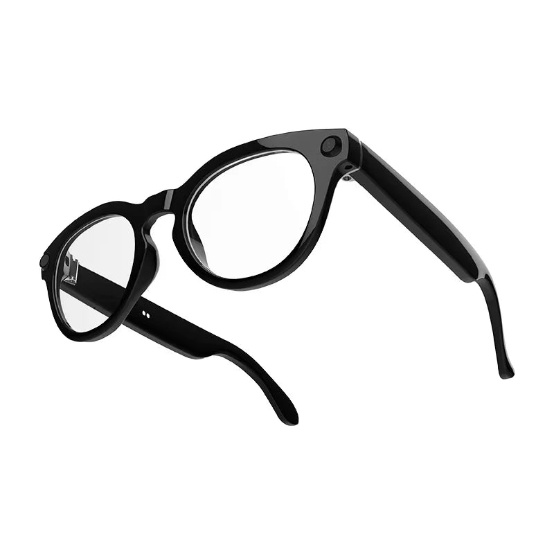 2025 Smart Glasses for ALL Users 800W Pixel Photo Video Noise Reduction AI Recognition Translation Bar Design